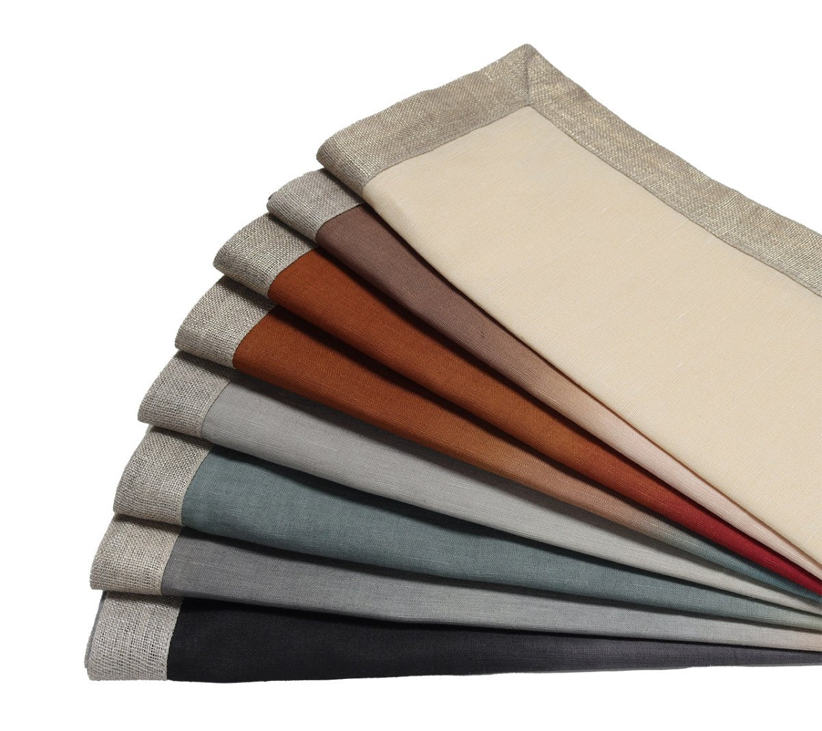 Earthy Dip Dye Cotton Napkins Set of 4 - Eco-Friendly Table Linens for Dinner Parties & Boho Home Decor