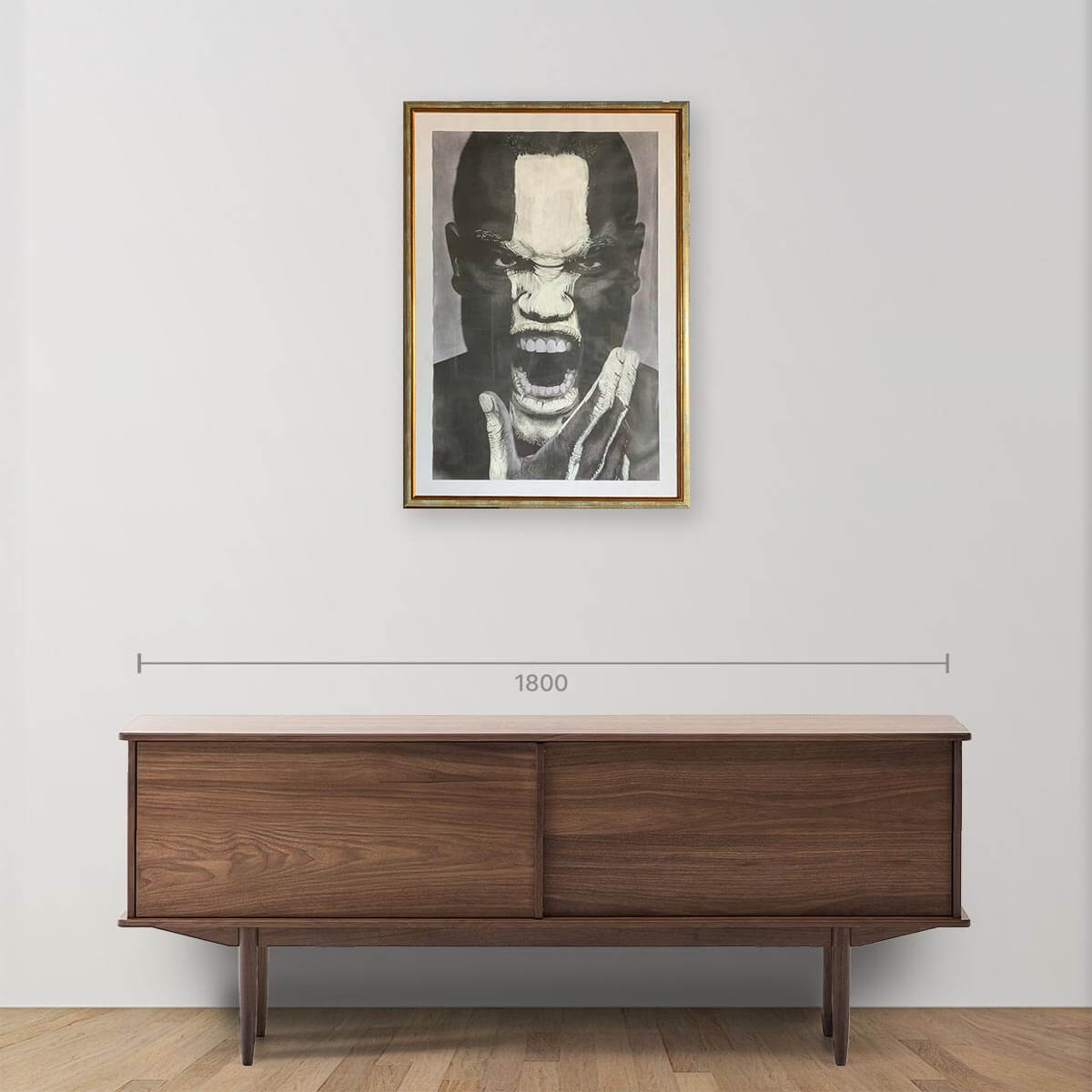 Same Anger Framed Art Print - Modern Wall Decor for Living Room, Bedroom & Office - Unique Abstract Painting for Home & Office Decor