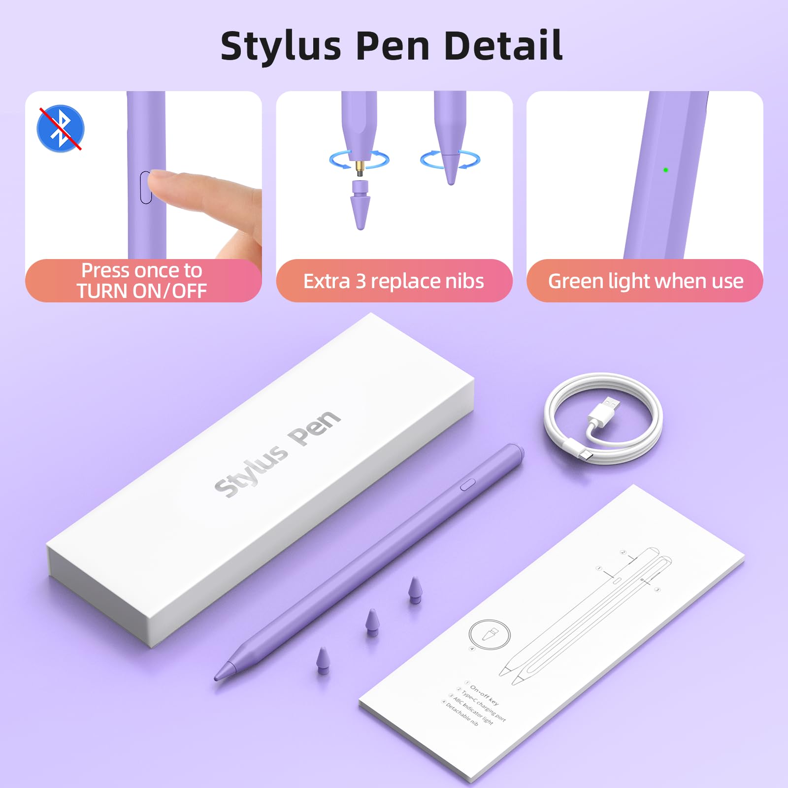 8-Minute Fast Charging Stylus Pen for iPad Pro 11