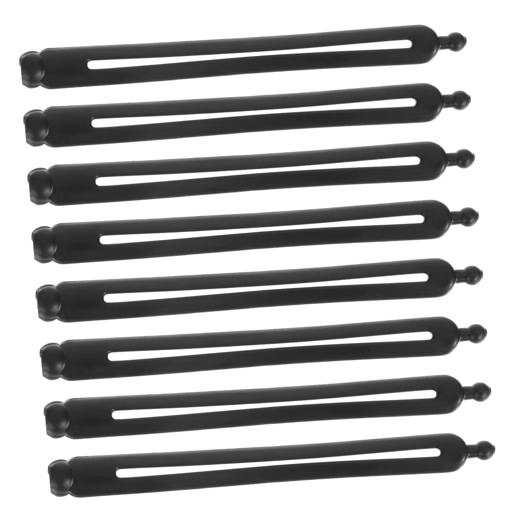 LALAFINA 8pcs Hair Bun Maker Set - Hair Donuts, Bun Snaps & Bun Holders for Easy Styling - Perfect for Updos, Ponytails & Everyday Hairstyles (Black)
