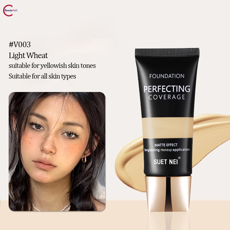 SUETNEI Long-Wearing Beauty Liquid Foundation - 24H Full Coverage, Oil Control & Hydrating Makeup - Perfect for Daily Wear, Parties & Special Events