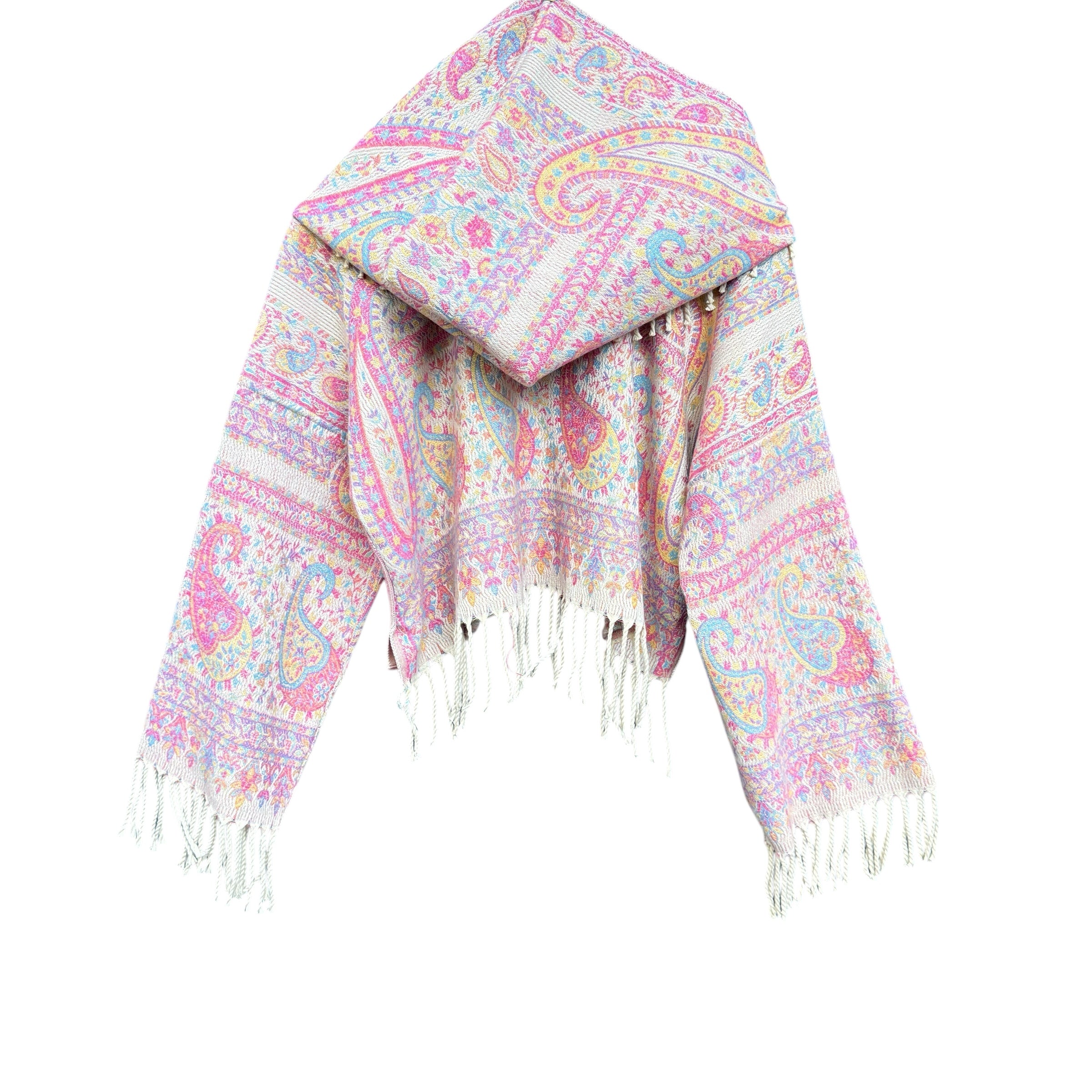 Soft Plush Pashmina Long Sleeve Crop Top - Cozy Winter Fashion for Women | Perfect for Snowy Forest Adventures & Casual Outings