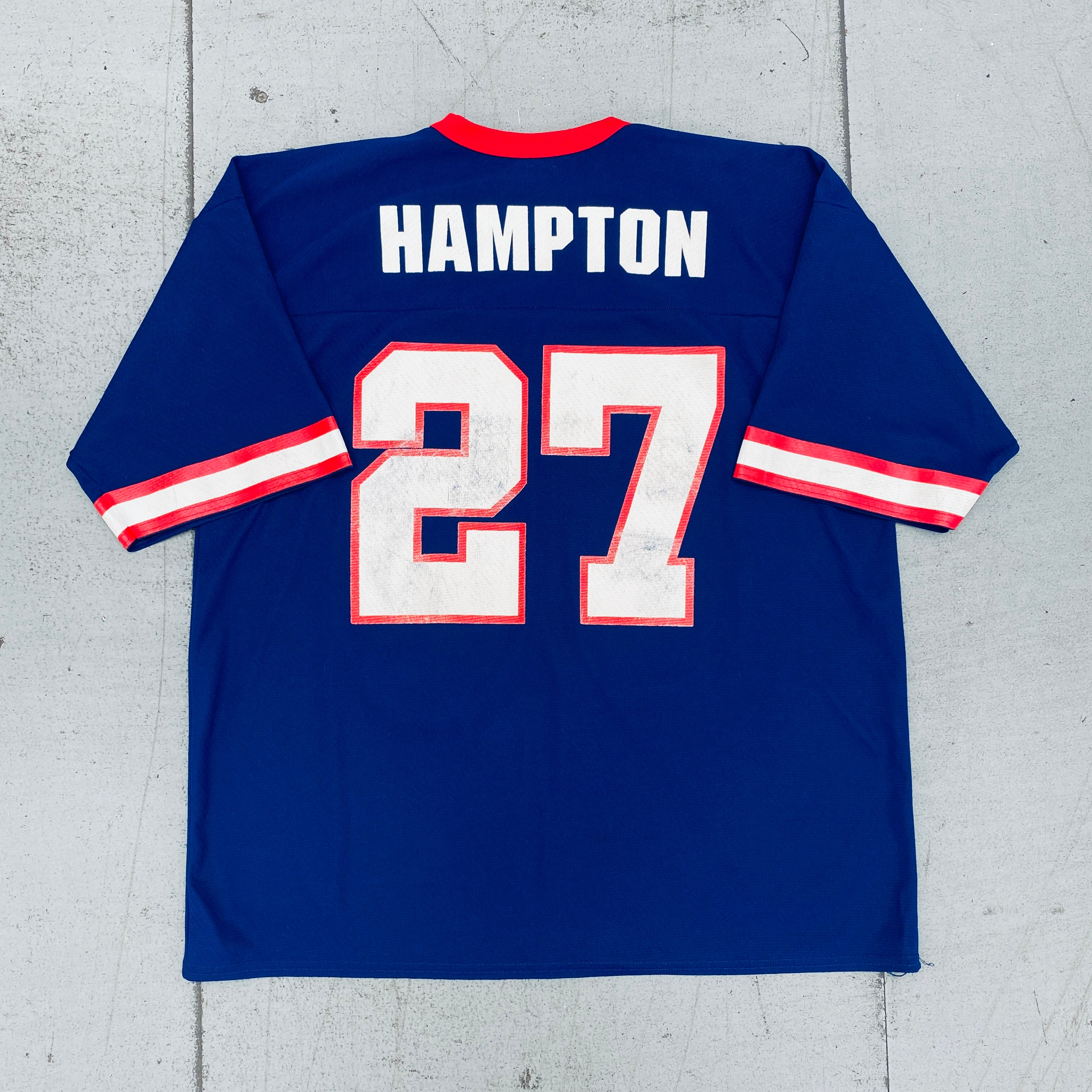 New York Giants Rodney Hampton 1990/91 Vintage Football Jersey - L/XL Size - Perfect for Game Day, Sports Memorabilia Collection & NFL Fan Gifts