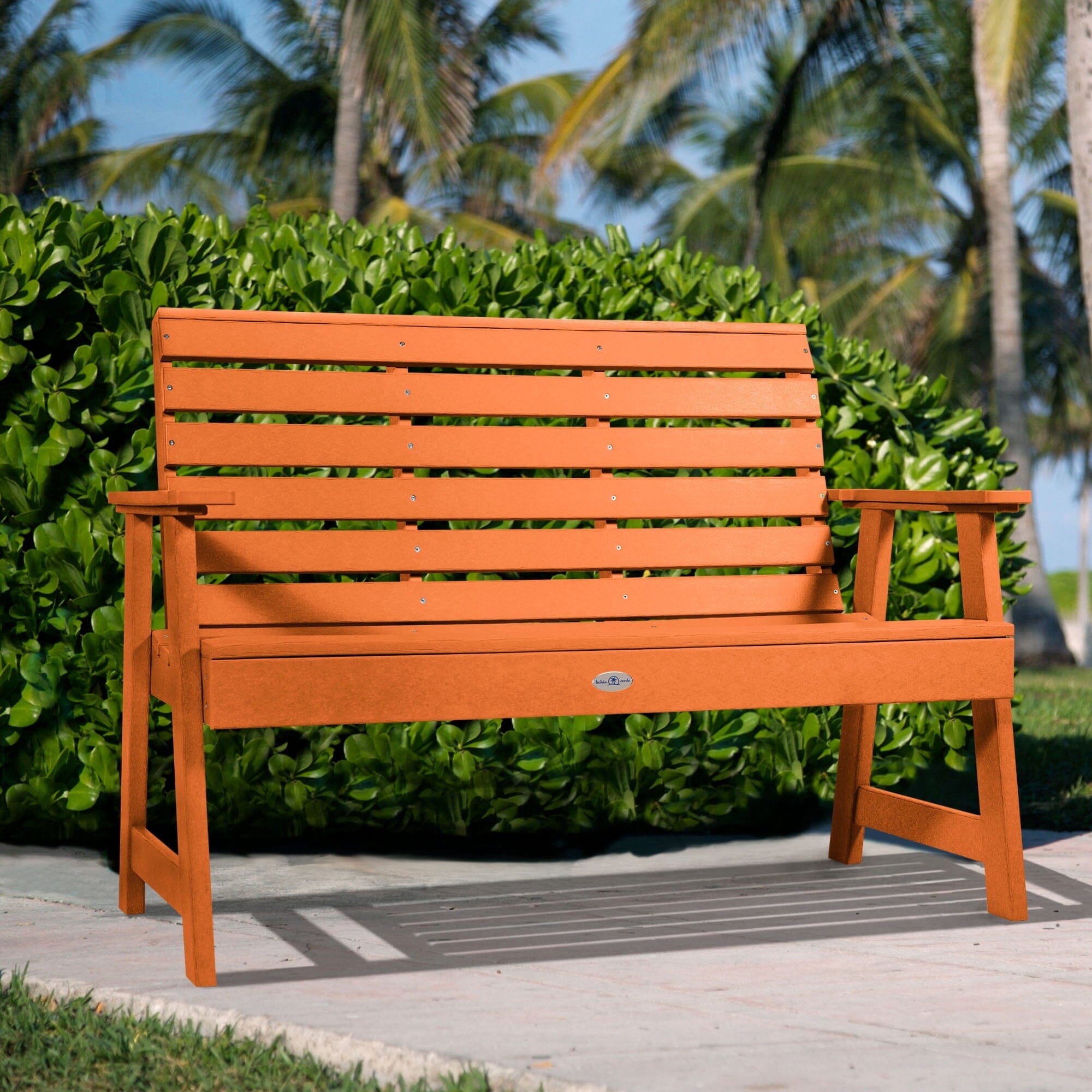 4ft Riverside Garden Bench - Outdoor Patio Furniture for Backyard, Park, or Garden Seating - Durable & Weather-Resistant Wooden Bench for Relaxing & Decor