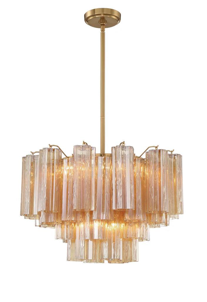 Elegant Tronchi Crystal Chandelier - Modern Luxury Ceiling Light Fixture for Dining Room, Living Room & Bedroom Decor
