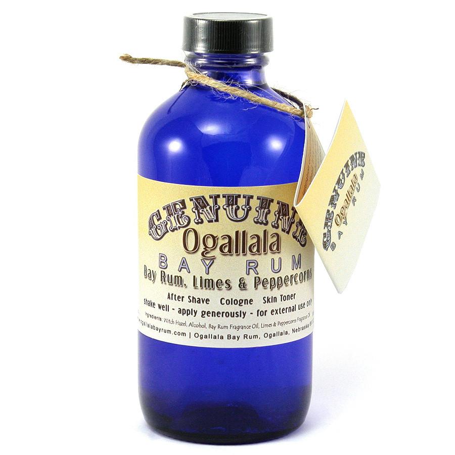 Authentic Ogallala Bay Rum with Limes & Peppercorns - 4oz Natural Cologne for Men - Perfect for Grooming, After Shave & Everyday Freshness