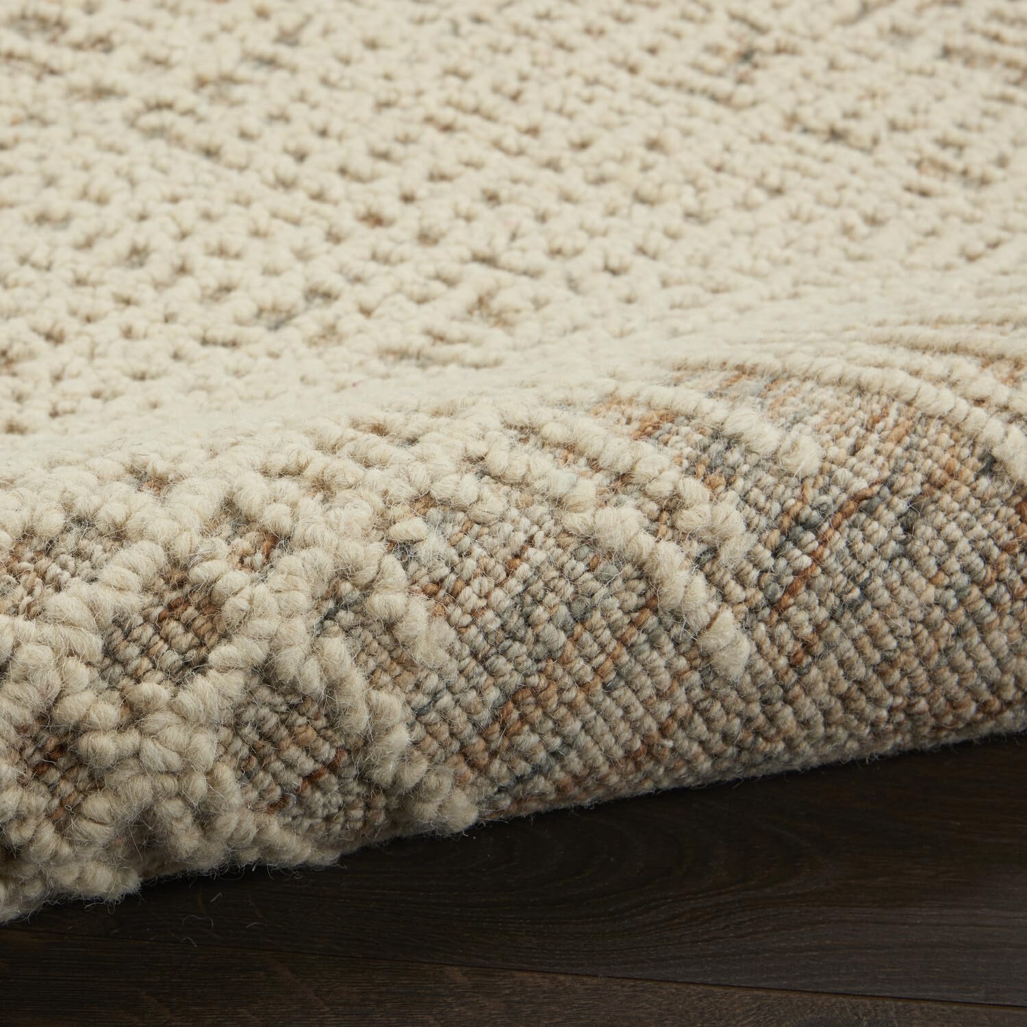 Nourison Vail Rustic Beige/Multi 5'3