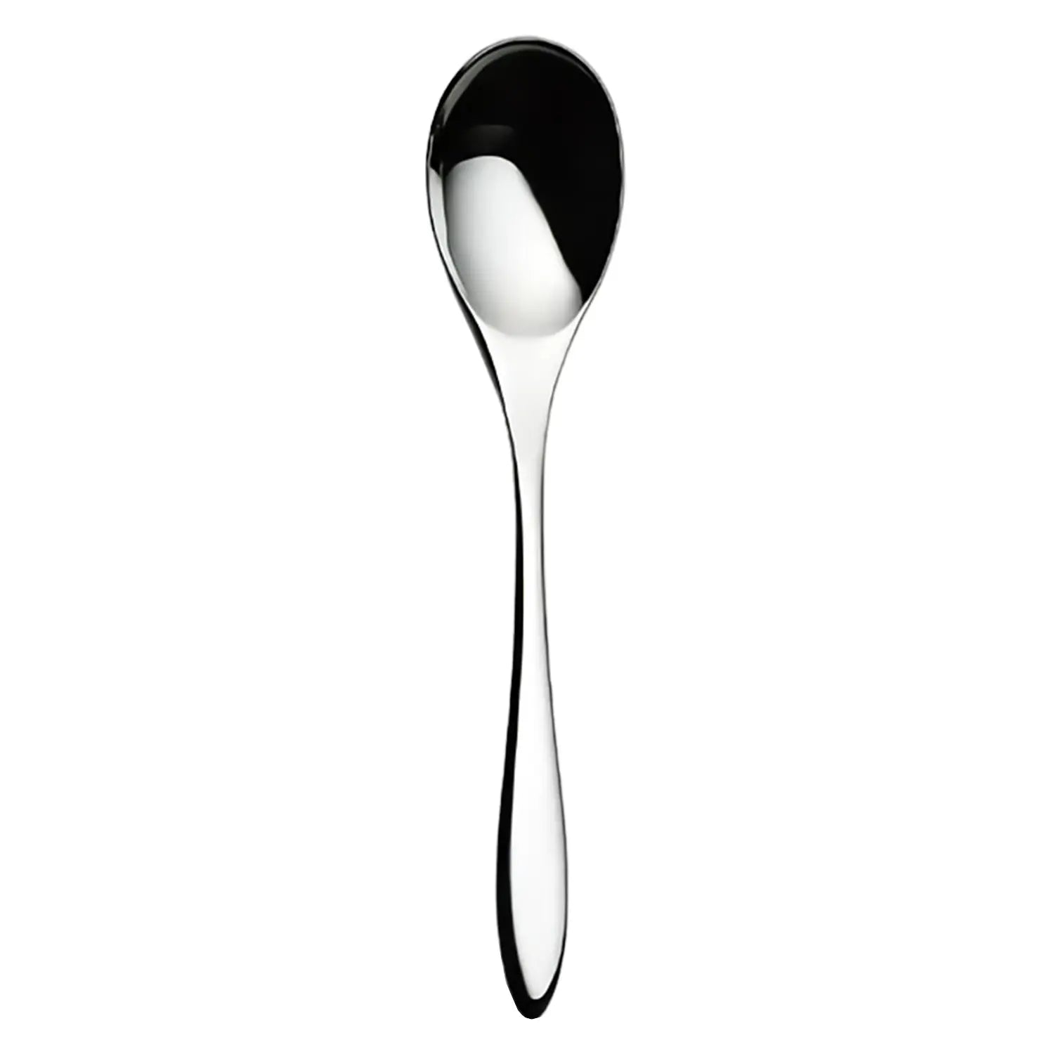 Luckywood Marille Premium Stainless Steel Dessert Spoon Set - Elegant Tea Party, Wedding, and Dessert Serving Utensils for Cake, Ice Cream, and Pastries