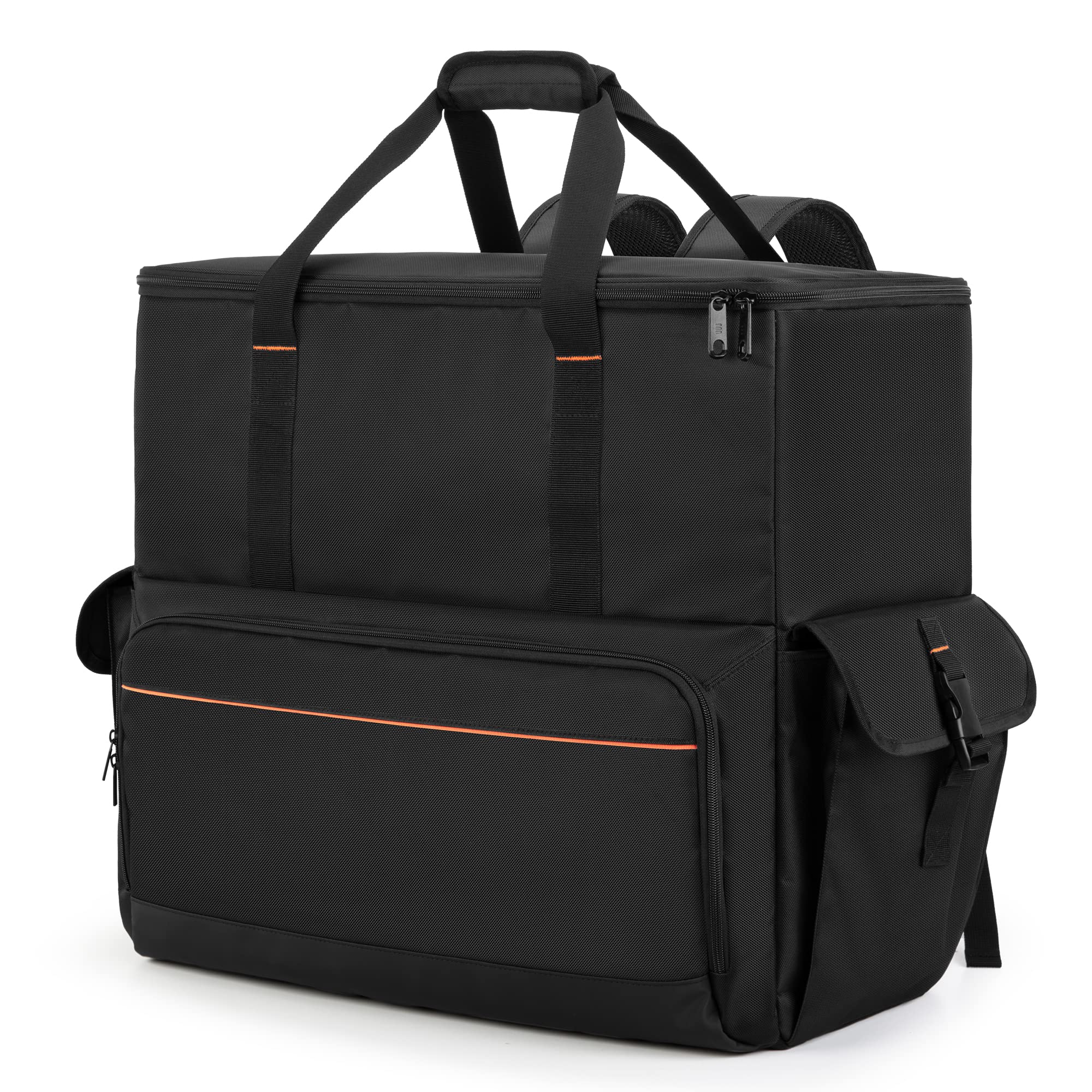 Trunab Desktop PC Tower Carrying Case - Computer Backpack for CPU Case, Keyboard, Mouse & Accessories (Black) | Perfect for IT Professionals, LAN Parties & Secure Computer Transport