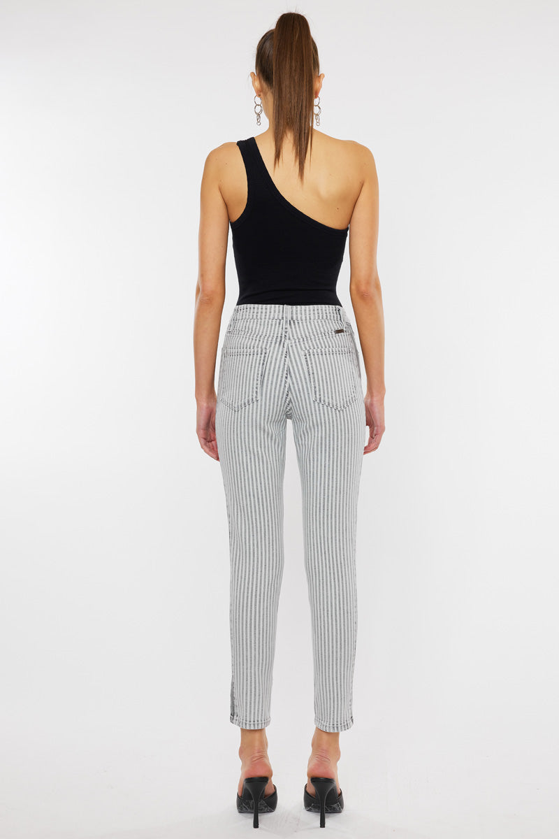 Kristin High Rise Slim Straight Leg Jeans for Women - Stretchy Denim Pants, Comfortable & Flattering Fit - Perfect for Casual Wear, Office & Date Night