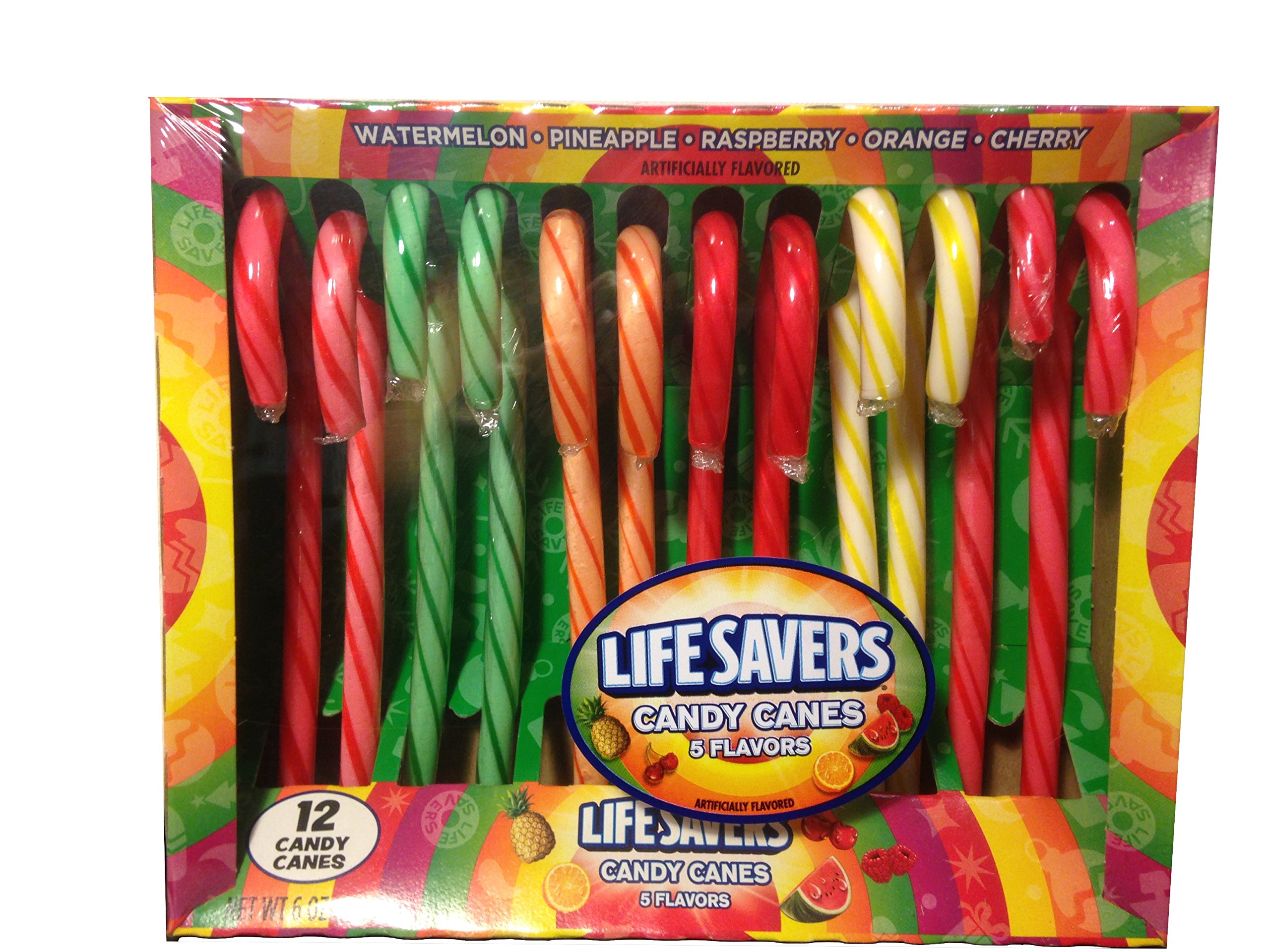 Lifesavers Candy Canes - Classic Peppermint Holiday Candy Sticks for Christmas Stockings, Party Favors & Gift Giving (12 Pack)