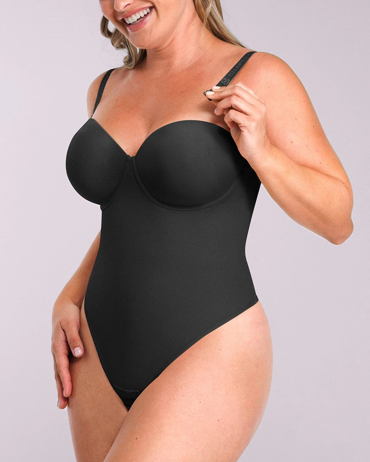 Bare Essentials™ AirSlim® Strapless Thong Bodysuit - Seamless Invisible Shapewear for Women | Perfect for Wedding, Evening Dresses & Special Occasions
