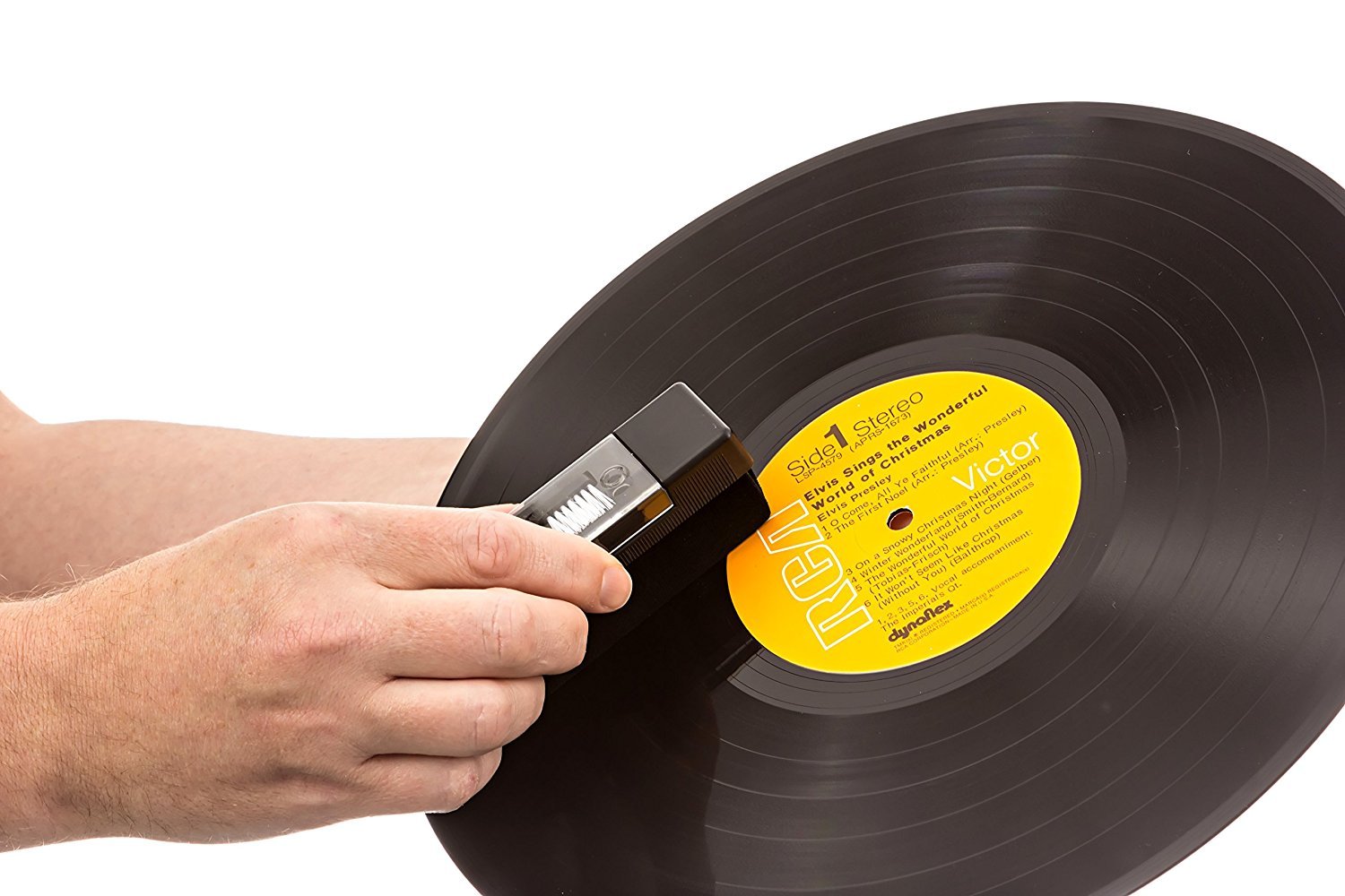 Anti-Static Record Cleaning Brush with Stylus Cleaner - Extend Vinyl Life for DJs & Collectors