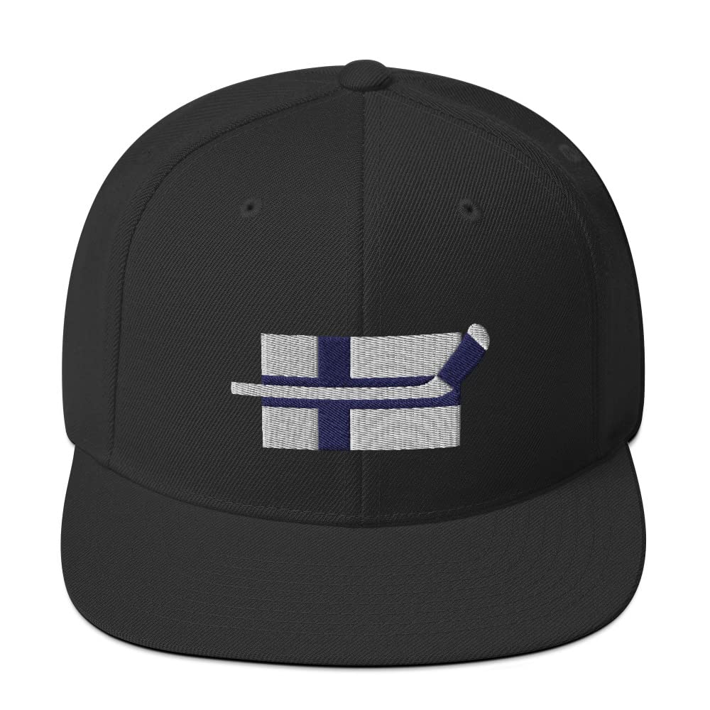 Finland Hockey Snapback Hat - Classic Adjustable Cap with Goofy Design for Men & Women - Perfect for NHL Games, Winter Sports & Streetwear Fashion
