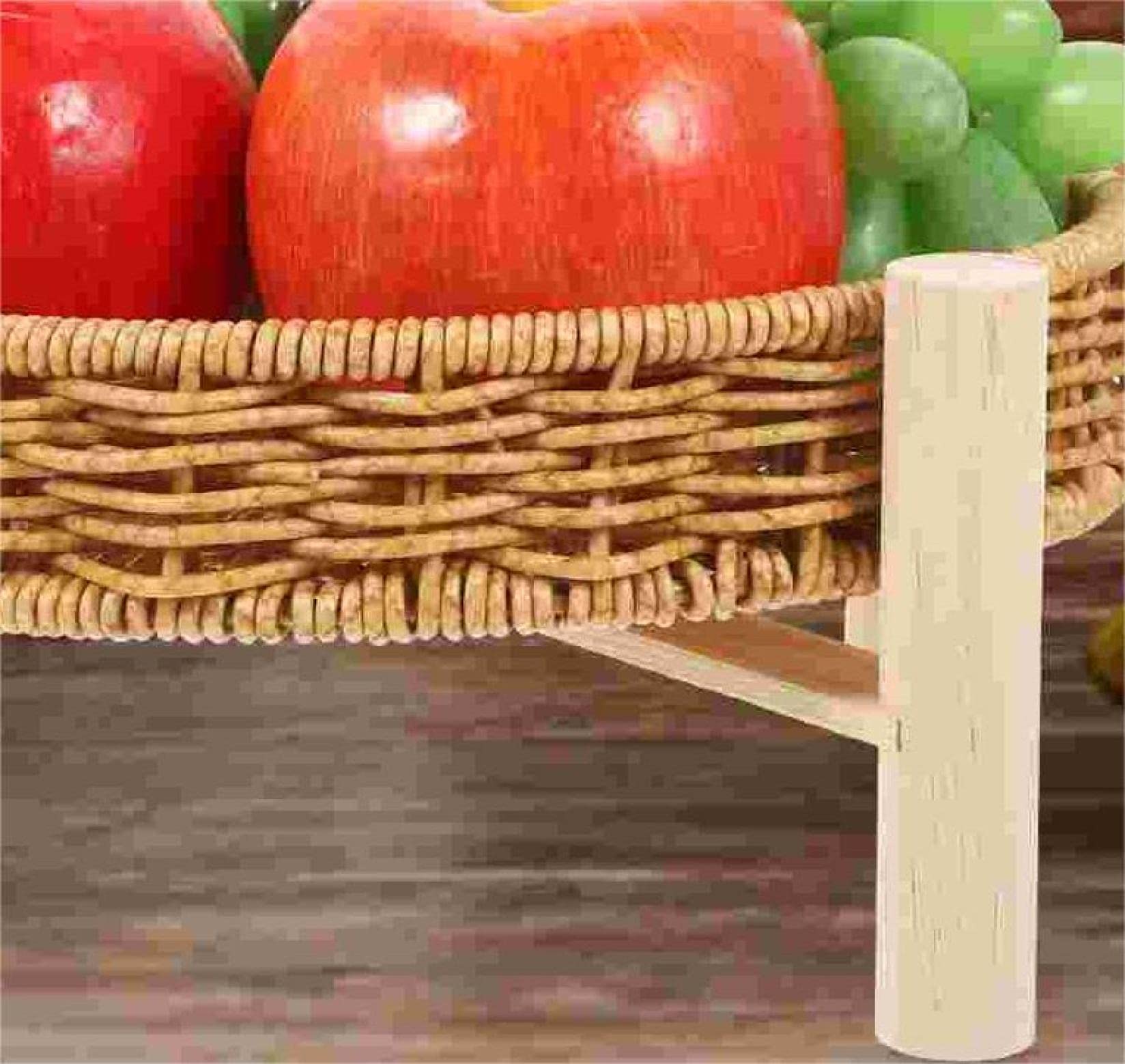 Round Woven Rattan Tray Basket - Decorative Serving Bowl for Fruit, Bread, Candy & Snacks | Pantry Storage & Table Decor | Perfect for Parties, Picnics & Home Organization