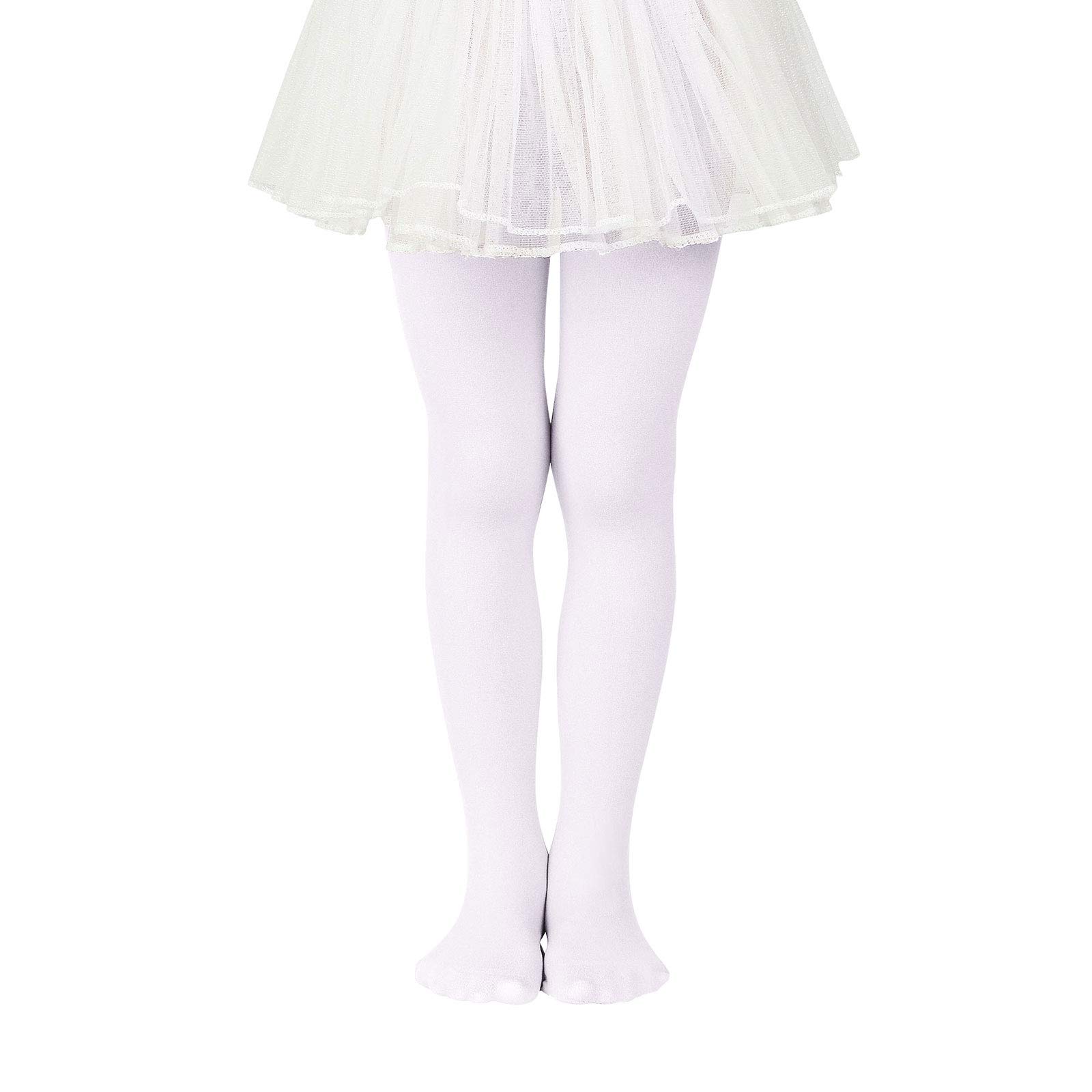 American Trends Baby Girls Dance Tights - Toddler Footed Ballet Tights Stockings for Ballet Class & Dance Performance (Pink, 2-4T) - Perfect for Recitals, Practice & Costumes