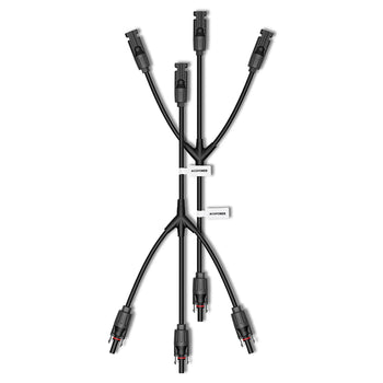 ACOPOWER Solar Panel Connector Set - HY AS MC4TY3 MC4 Compatible Connectors for Solar Power Systems - Perfect for RV, Off-Grid, and Home Solar Installations