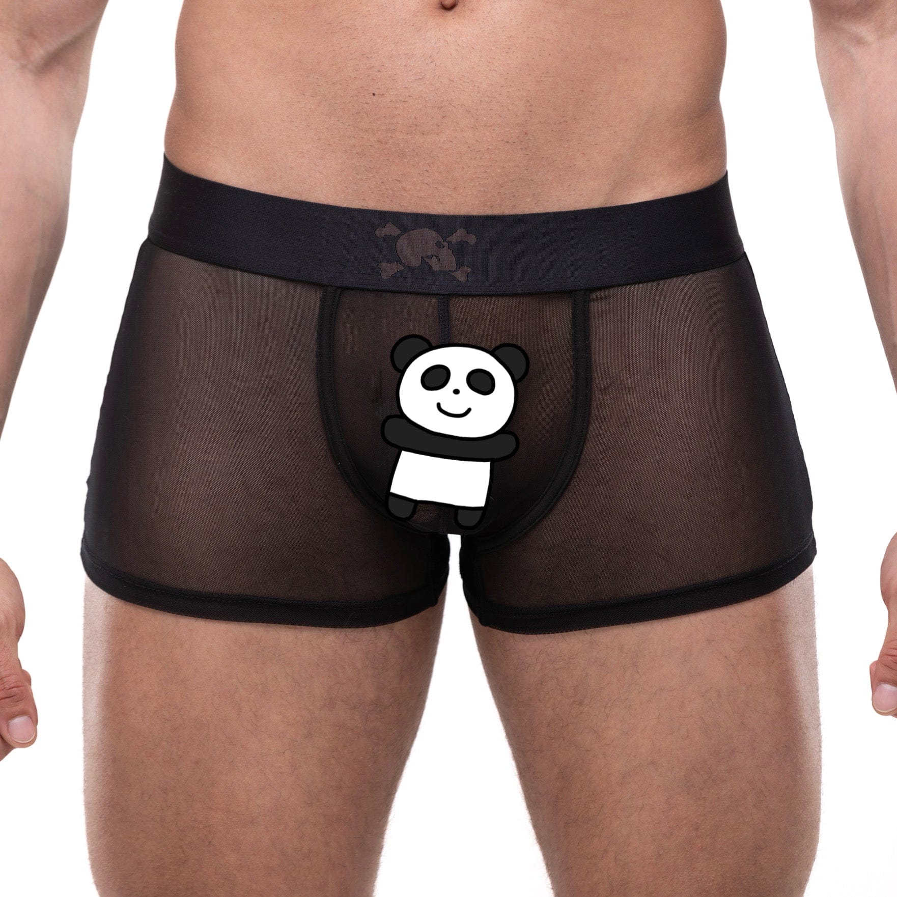 Just The Bones Sheer Trunk Black - Comfortable & Stylish Men's Underwear for Everyday Wear, Gym & Lounge