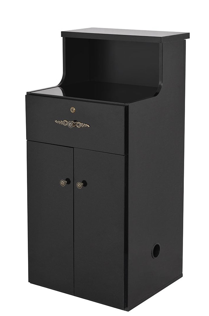 Valencia LED Reception Desk with Side Storage - Modern Office Furniture for Hotels, Clinics & Corporate Lobbies - Durable & Stylish Front Desk Solution