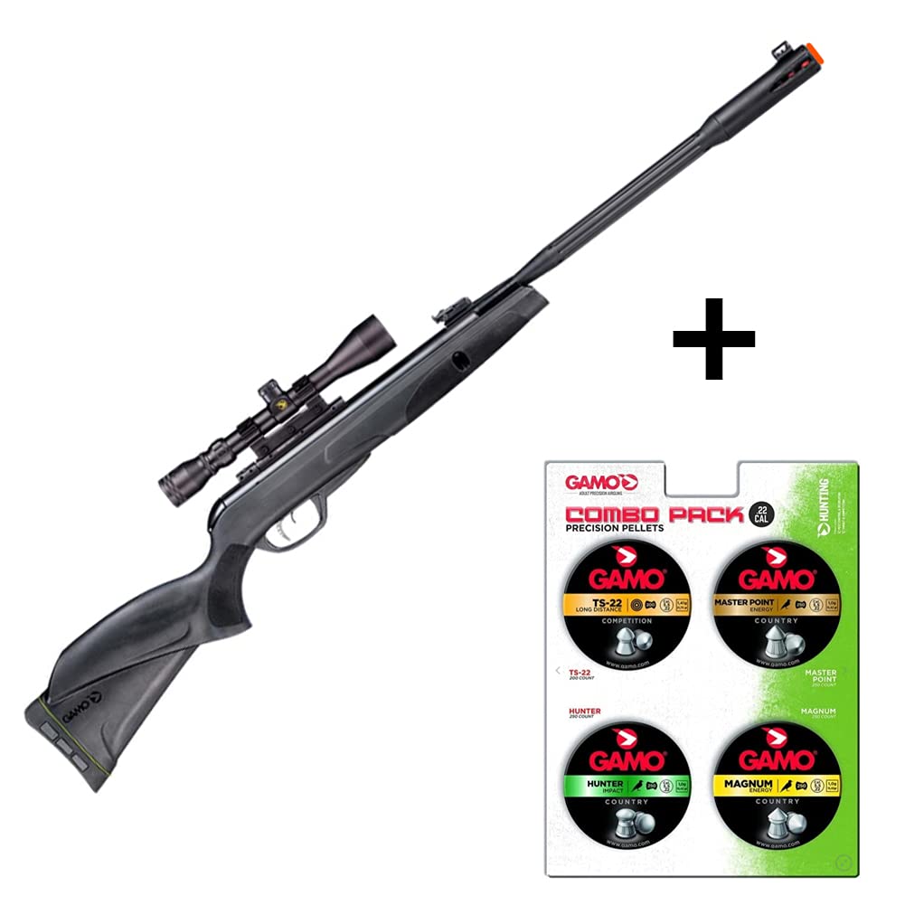 Gamo Whisper Fusion Mach 1 Air Rifle - .177 Caliber Break Barrel with Noise Dampening Technology for Hunting, Pest Control & Target Shooting | Ideal for Backyard Practice & Small Game Hunting