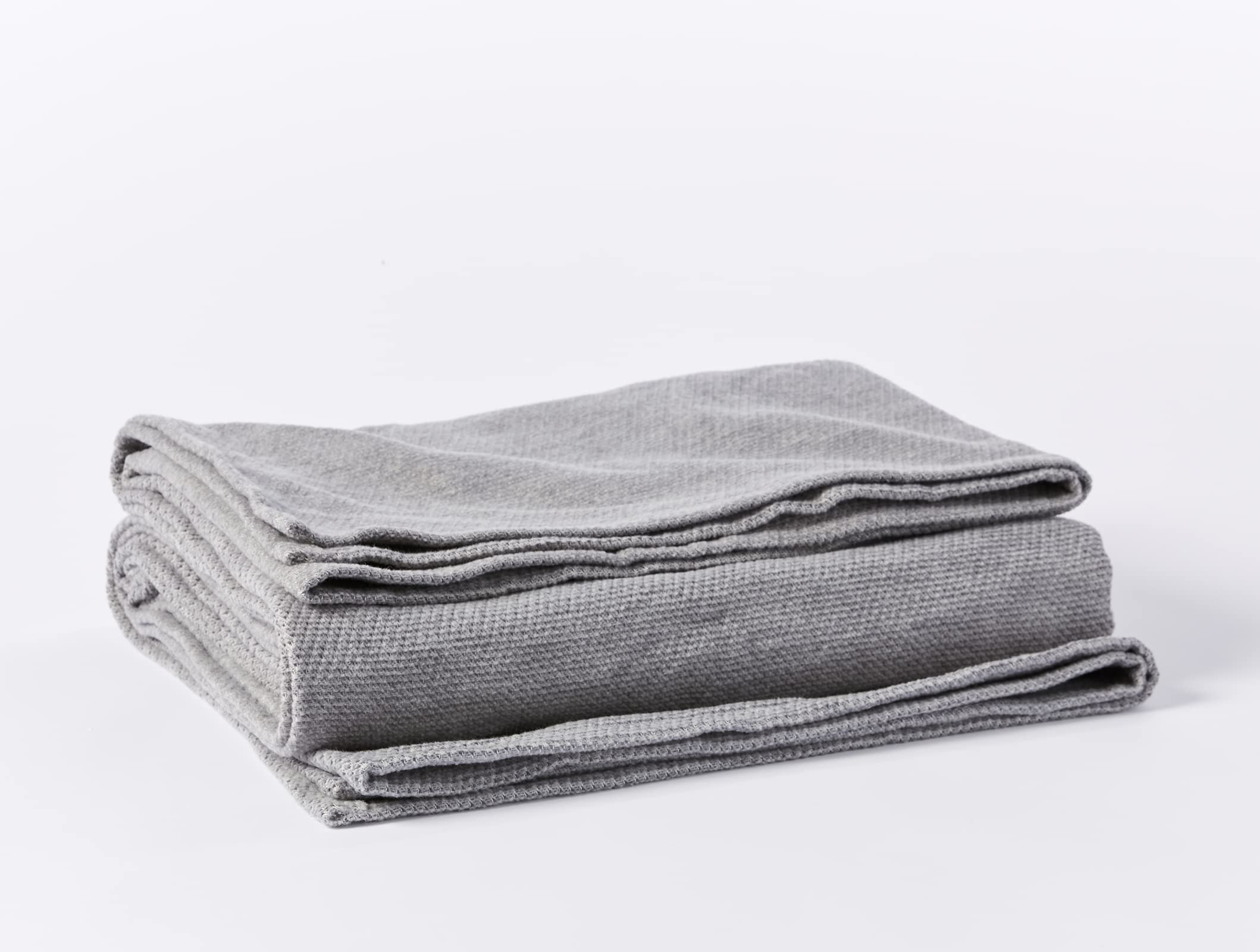 Coyuchi Sequoia Washable Organic Blanket - Soft Gray Throw Blanket for Sofa, Bed & Travel - Eco-Friendly & Hypoallergenic