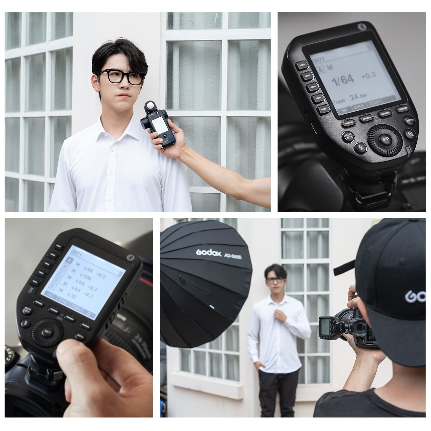 Godox XProII-F TTL Wireless Flash Trigger Transmitter for Fujifilm Cameras - 2.4G HSS up to 1/8000s, Bluetooth Control, 16 Groups & 32 Channels - Perfect for Studio Photography, Wedding Shoots & Outdoor Flash Photography