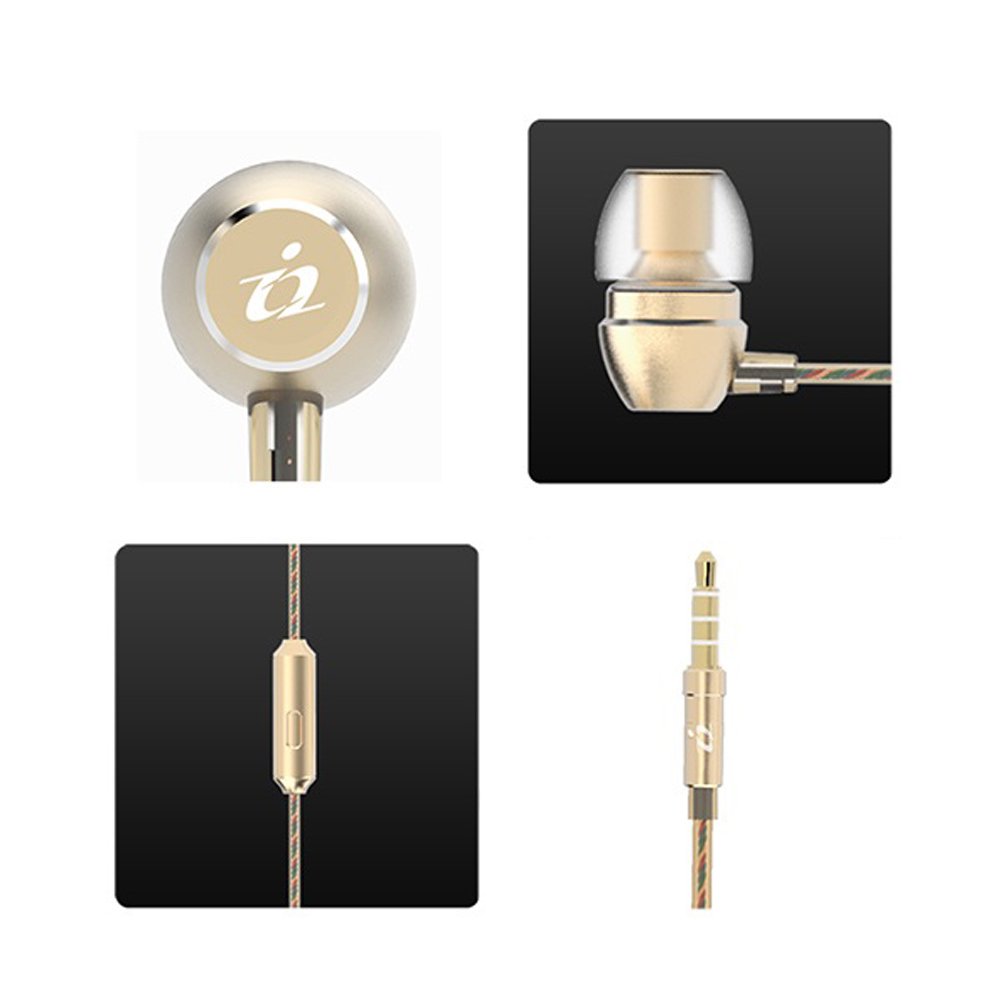 Wireless Bluetooth Earbuds with Noise Cancelling - Rose Gold Champagne Color | Perfect for Gym, Running, Travel & Work Calls