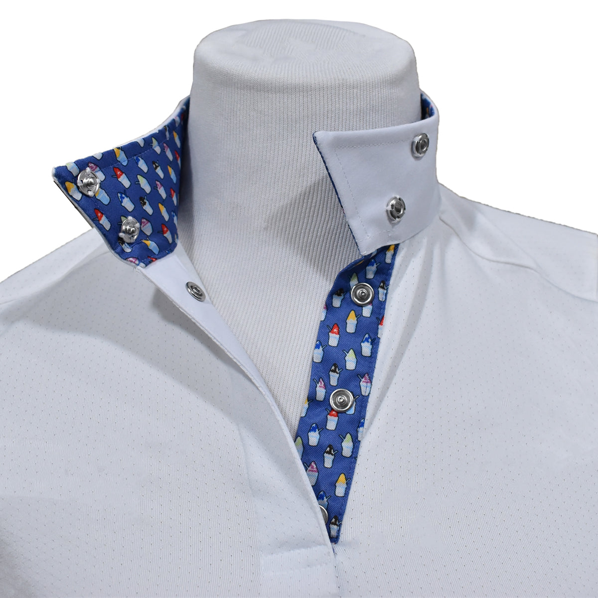 Essex Classics Girls' Snow Cone Talent Yarn Wrap Collar Show Shirt - Perfect for Dance Performances, Pageants & Special Occasions