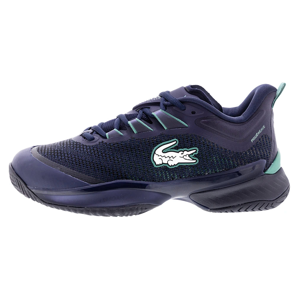 Men's AG LT23 Ultra Lightweight Tennis Shoes - Navy & Green - Perfect for Court Play, Training & Casual Wear