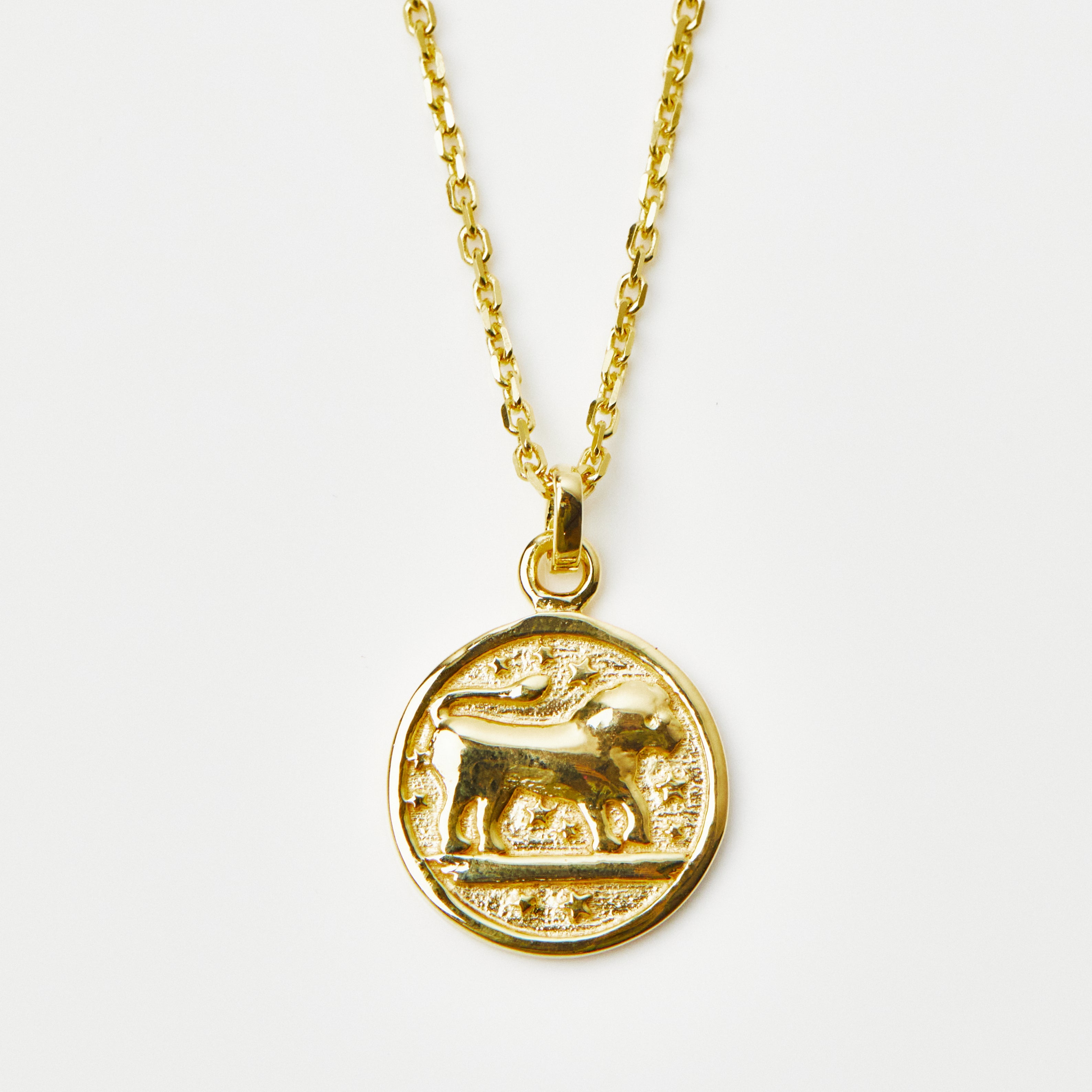 Personalized Zodiac Sign Engravable Coin Necklace - Custom Horoscope Pendant for Women & Men - Perfect for Birthdays, Anniversaries & Spiritual Gifts