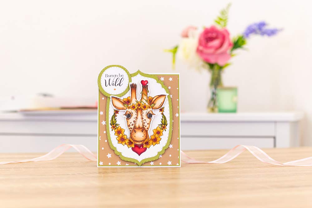 Crafter's Companion Gemini Stamps & Dies Set - Born to Be Wild - Perfect for Card Making, Scrapbooking & DIY Craft Projects