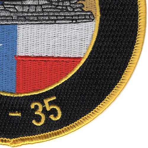 BB-35 USS Texas Navy Ship Embroidered Patch - Military Collectible, Veteran Gift, DIY Sewing for Jackets & Hats