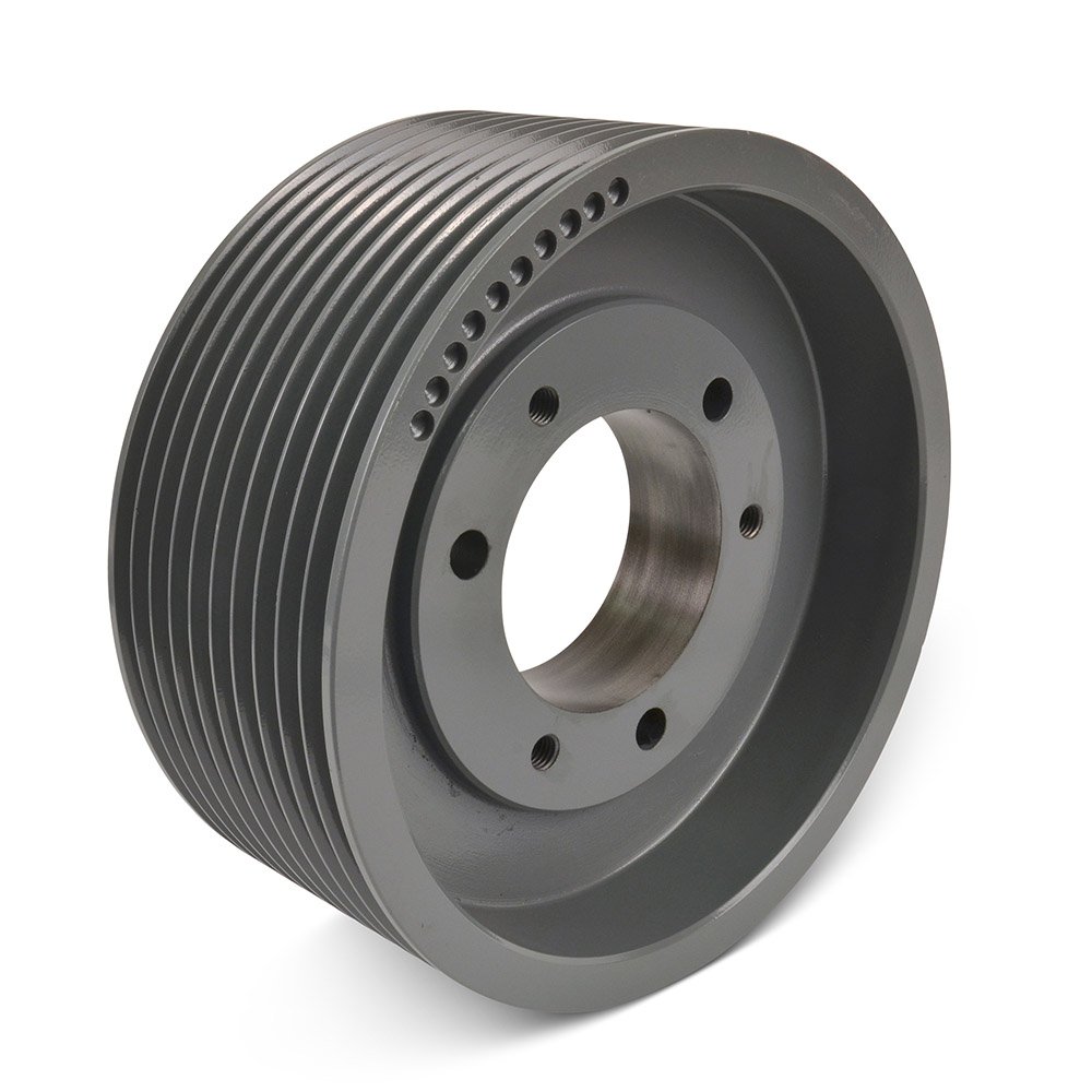 3V6010 Narrow V-Belt Sheave - 3V Belt Section, 10 Grooves, 6