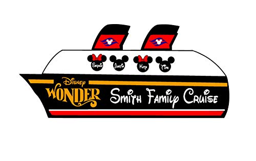 Custom Disney-Inspired Cruise Ship Magnets - Fun & Decorative for Disney Cruise Cabins, Fridge, Lockers & Travel Accessories