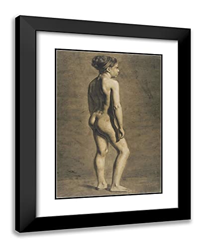 Black Modern Wood Frame with Double Matting