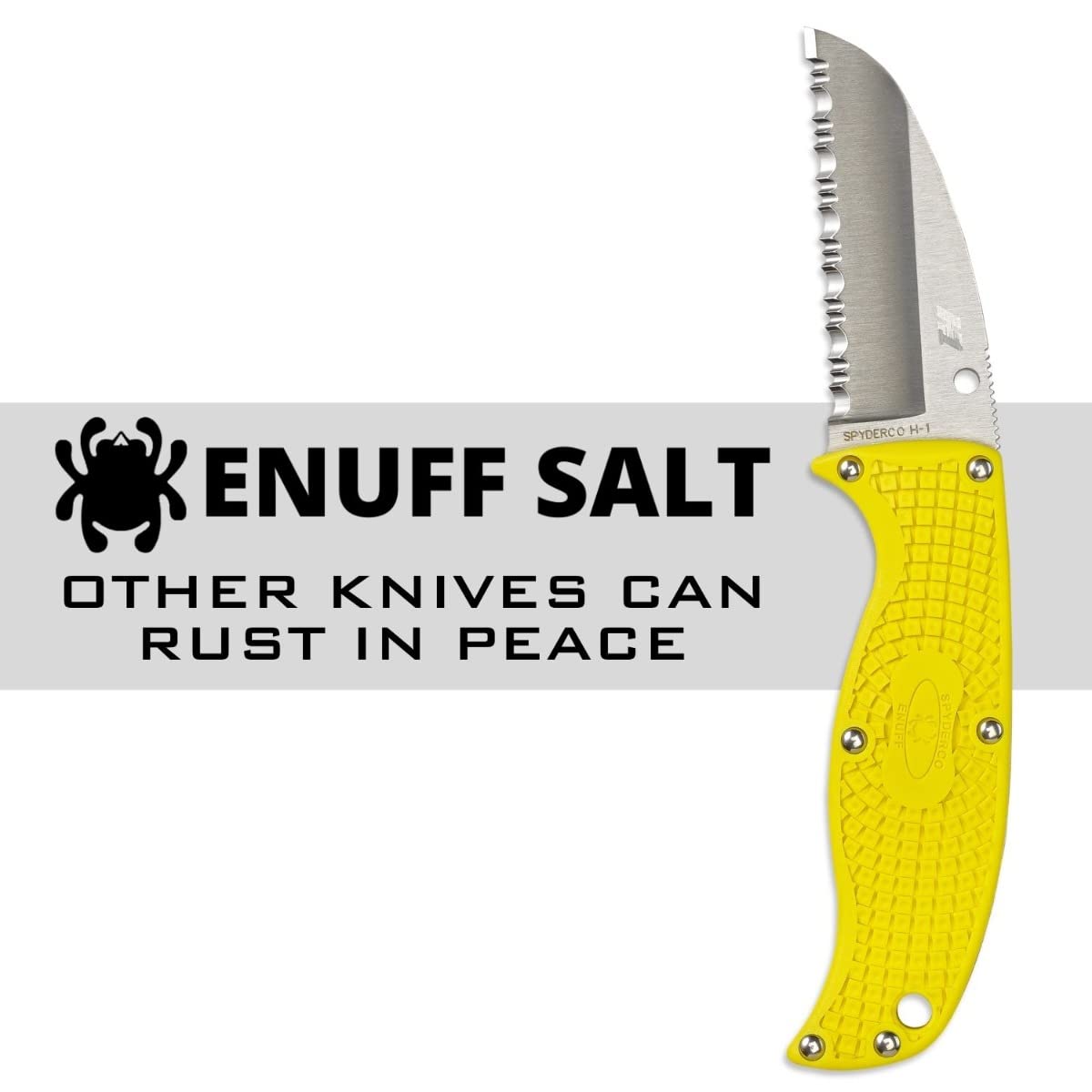 Spyderco Enuff Salt Fixed Blade Utility Knife - 2.75