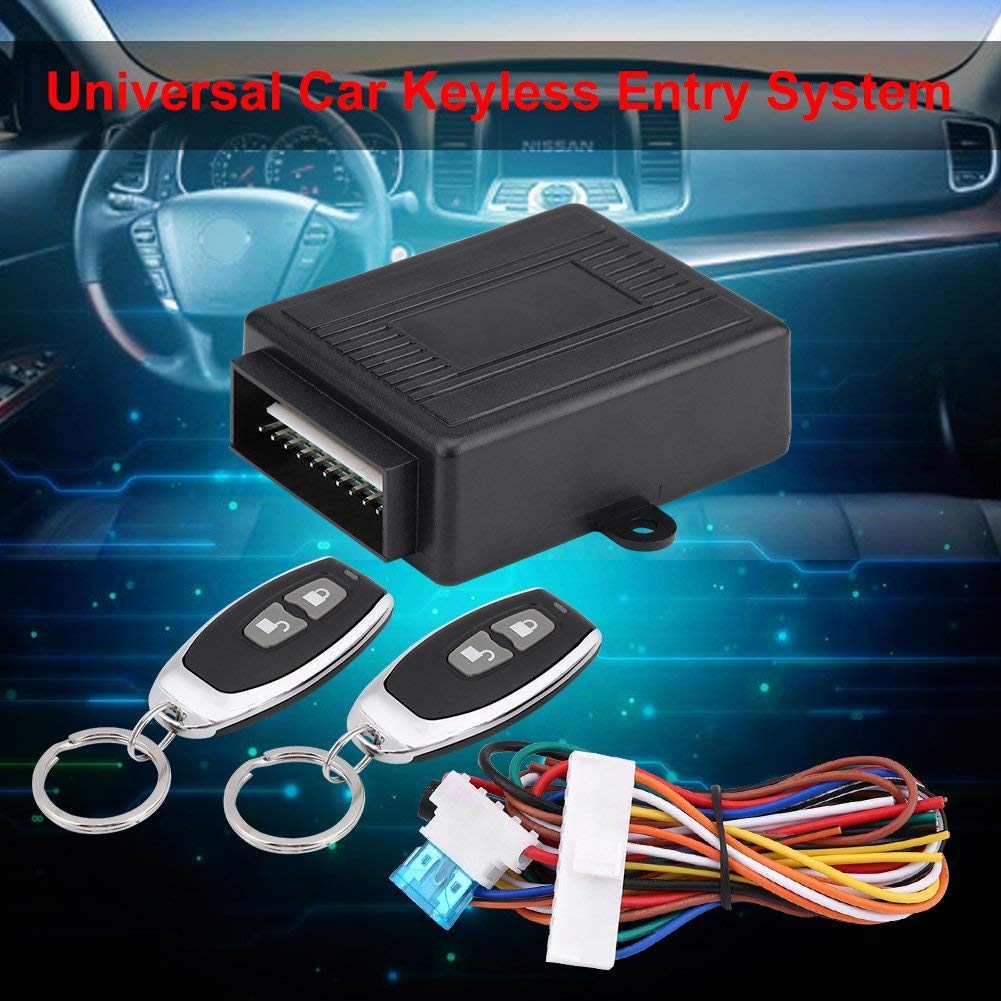 Universal Car Remote Central Locking Kit - Keyless Entry System for Vehicle Door Locks | Easy Installation for Sedans, SUVs & Trucks | Auto Security Upgrade for Convenient Access