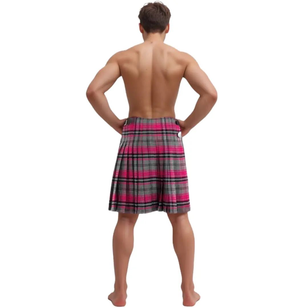 Custom Ailsa Pink Tartan Kilt for Women - Traditional Scottish Kilt Skirt with Adjustable Buckles | Perfect for Highland Dancing, Weddings & Celtic Events