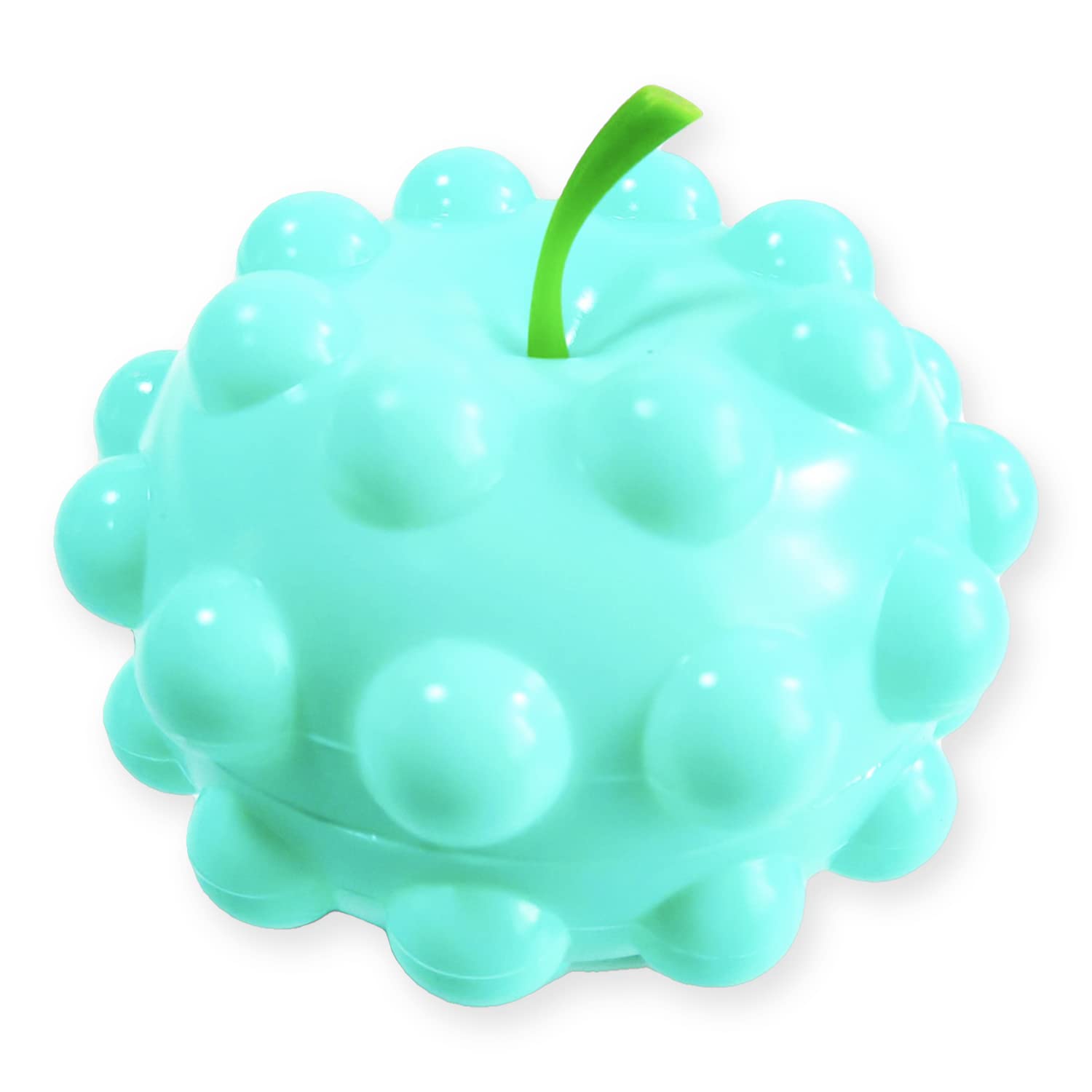 Biawily 3D Apple Pop Stress Ball - Push Pop Bubble Sensory Fidget Toy for Kids & Adults - Blue Silicone Squeeze Popping Ball - Relieve Anxiety & Improve Focus - Perfect for Office, School, Travel & Home Use (Prime Eligible)