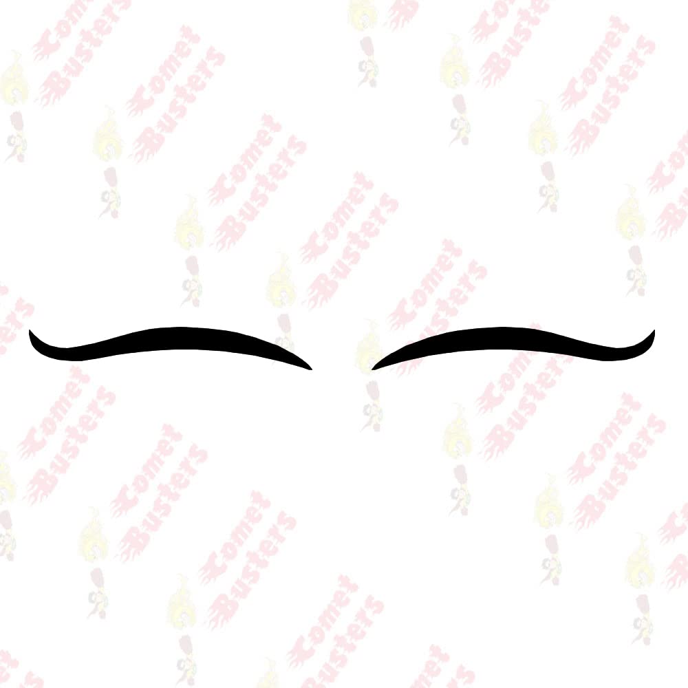 Comet Busters Matte Black Eyeliner Stickers (EYE085) - Waterproof & Long-Lasting Eye Makeup for Dramatic Looks, Parties & Cosplay