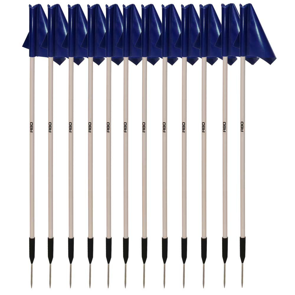 Premium Sideline Pole and Top Tarp Flag Sets for Sports Events - Durable Outdoor Football, Soccer & Tailgating Accessories