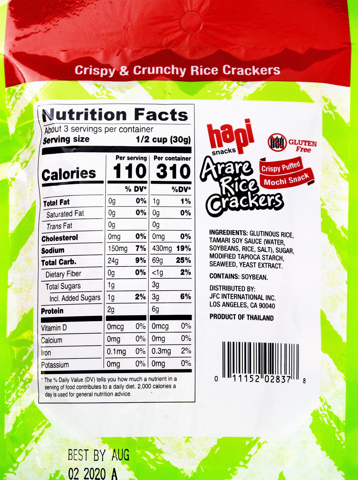 Crunchy Hapi Crispy Puff Mochi Arare Rice Crackers - 3oz (12 Pack) | Japanese Snacks for Parties, Gifts & On-the-Go Snacking