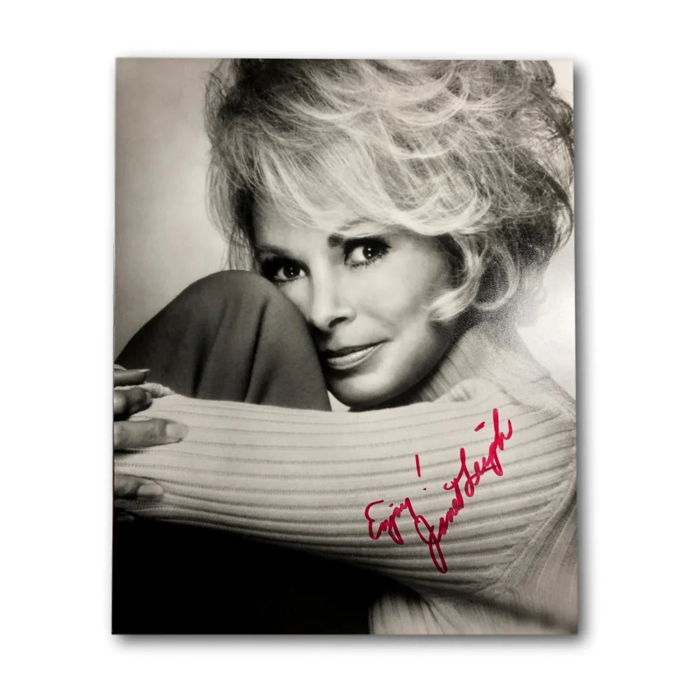 Janet Leigh Autographed 8x10 Photo with JSA COA - Signed Hitchcock Angels in Outfield Memorabilia - Perfect for Movie Collectors, Film Enthusiasts, and Vintage Hollywood Decor