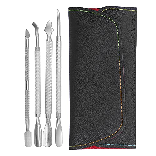 Professional Stainless Steel Cuticle Pusher for Nail Care - Compact Manicure Tool for Nail Salons & Home Use | Perfect for Manicurists & DIY Nail Art