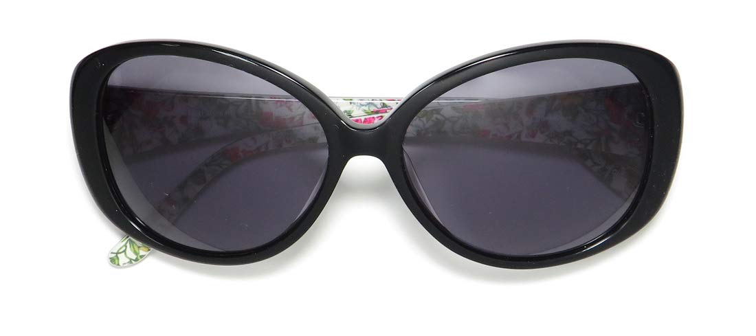 Isaac Mizrahi NY 30225 Black Sunglasses for Women - UV Protection, Fashion Eyewear - Perfect for Driving, Beach & Outdoor Activities