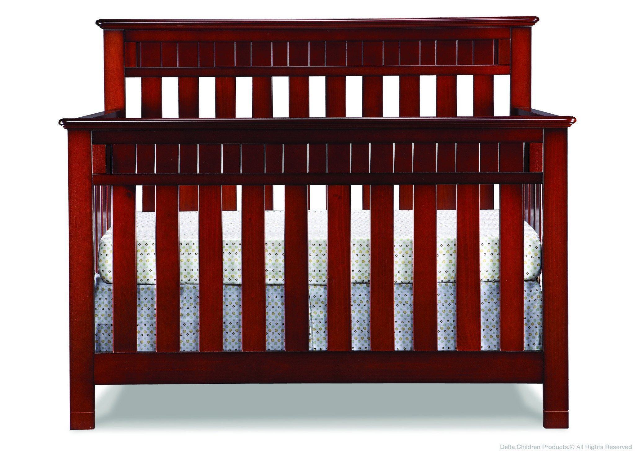Chalet 4-in-1 Convertible Baby Crib - Adjustable Height Wooden Crib with Toddler Bed & Daybed Conversion - Perfect for Nursery, Bedroom & Small Spaces
