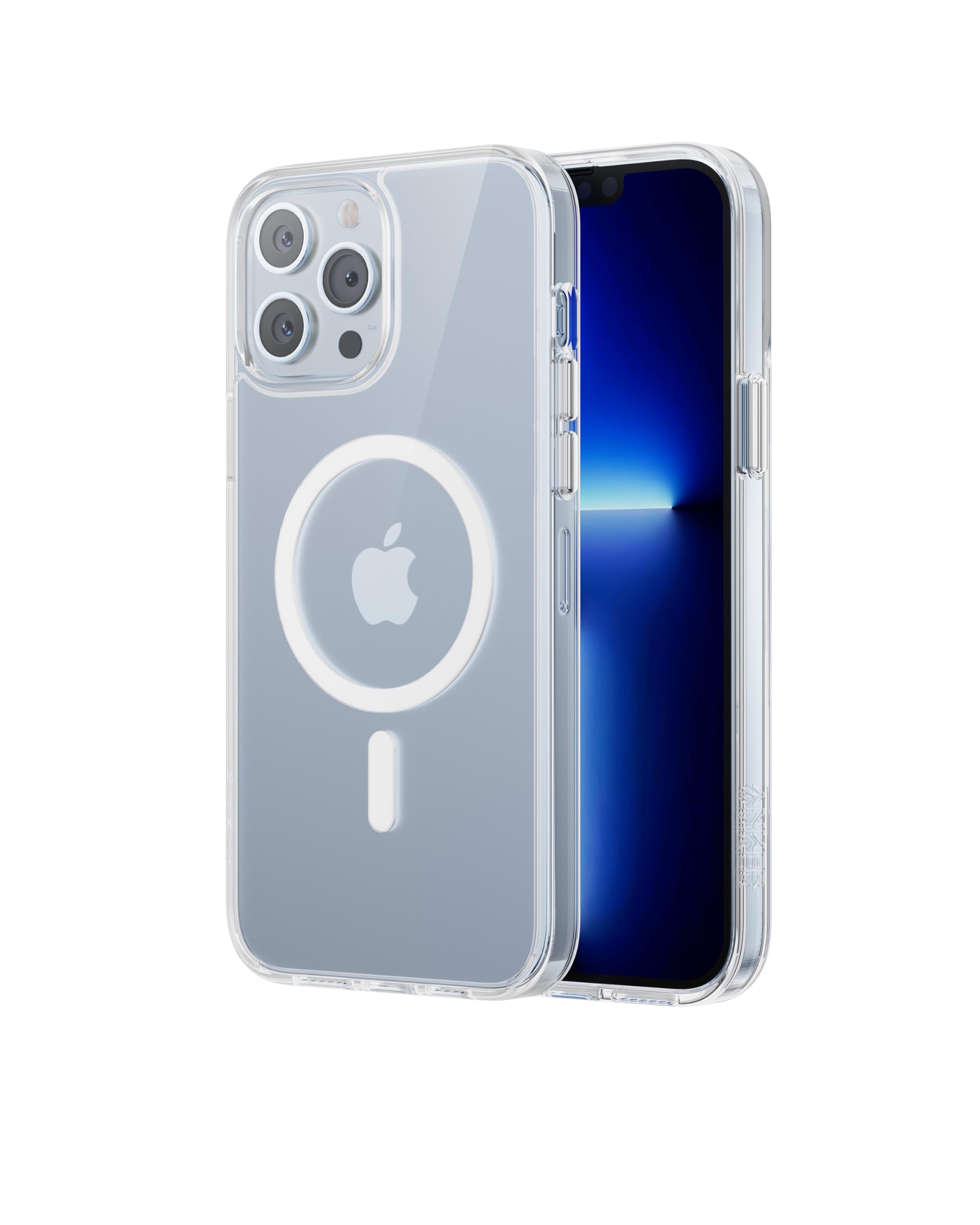 Anker Magnetic Phone Case for iPhone 13 Pro Max - Military-Grade Protection, MagSafe Compatible, Anti-Yellowing & Scratch-Resistant Clear Case | Perfect for Everyday Use, Travel & Wireless Charging