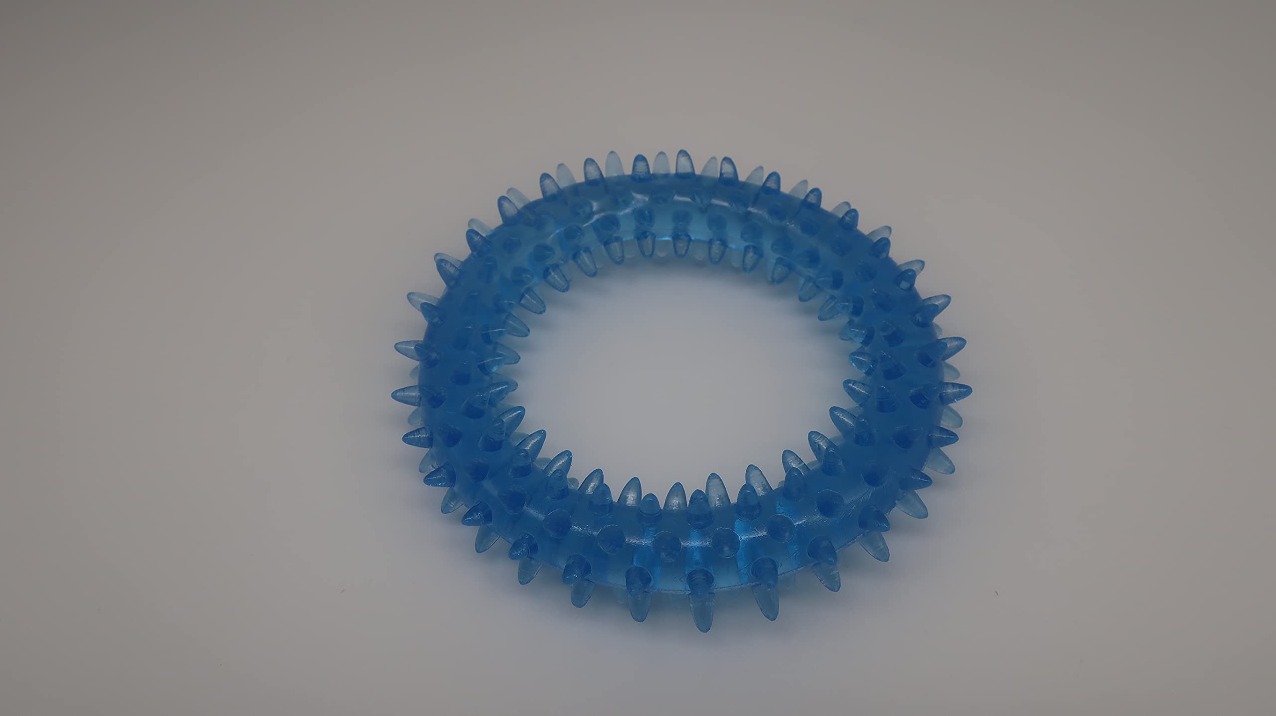 Durable Indestructible Dog Chew Toy for Aggressive Chewers - Interactive Puppy Training Toy for Boredom Relief & Anxiety Stress Relief - Promotes Dental Health & Teeth Cleaning - Light Blue Round Chew Bone for Large Medium Small Dogs - Perfect for Playtime, Crate Training & Teething Puppies