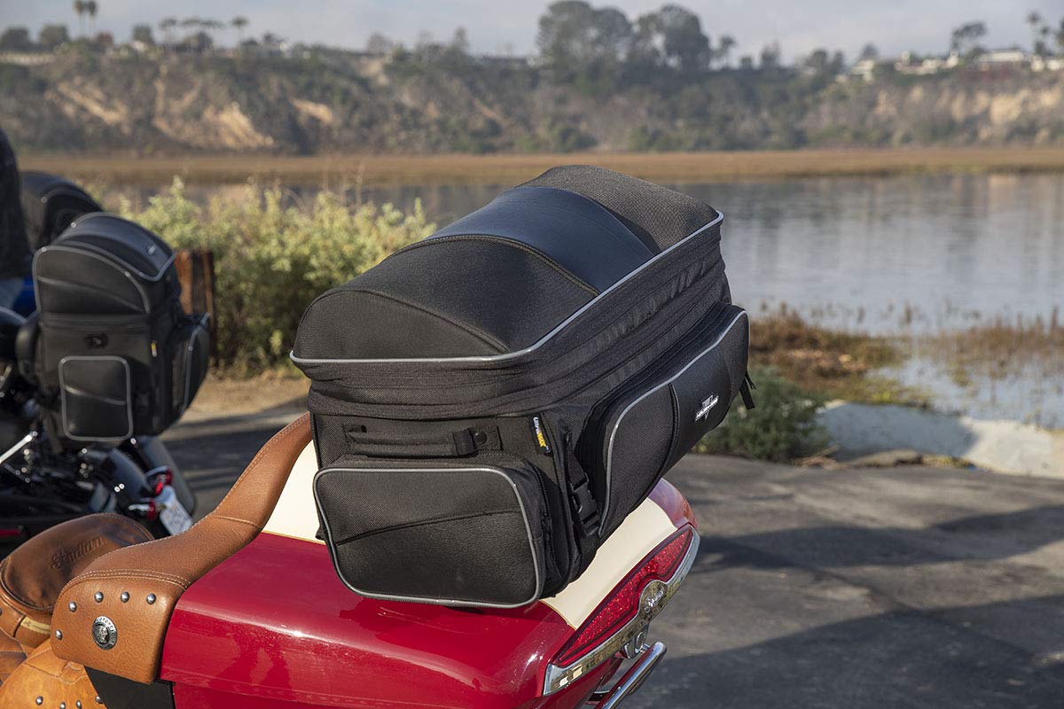 Nelson Rigg NR-300 Route 1 Traveler Tour Trunk Bag - Waterproof Motorcycle Luggage for Harley Davidson Ultra, Indian Roadmaster & Honda Gold Wing - Perfect for Long-Distance Rides & Road Trips