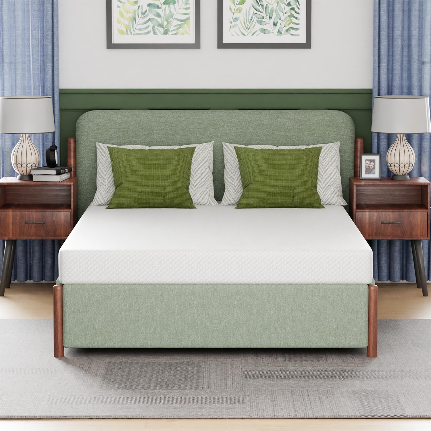 FDW 6 Inch Gel Memory Foam Mattress - Medium Firm, CertiPUR-US Certified for Cool Sleep & Pressure Relief | Bed-in-a-Box | Perfect for Guest Rooms, Dorms & Small Spaces